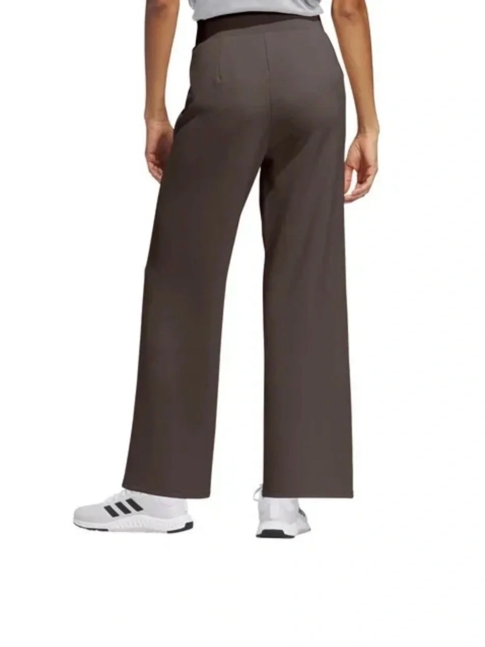 adidas Women's Wide-Leg Track Pants in gray stranda XXL - Picture 2 of 15